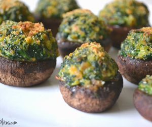 Spinach & Sausage Stuffed Mushrooms