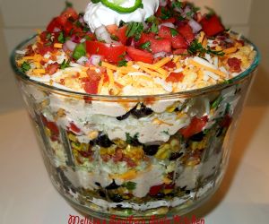 Layered Southwestern Cornbread Salad