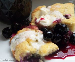 Blueberry Cream Biscuits