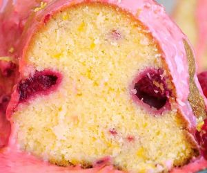 Raspberry Lemonade Pound Cake