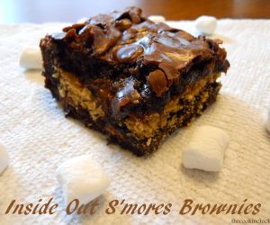 Inside Out Smores Brownies