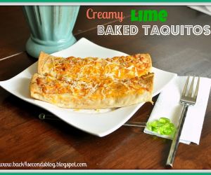 Creamy Lime Baked Taquitos