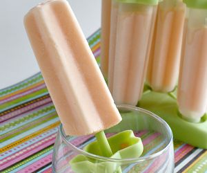 Creamy Cantaloupe Popsicles