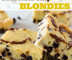 Nutella Browned Butter Chocolate Chip Blondies