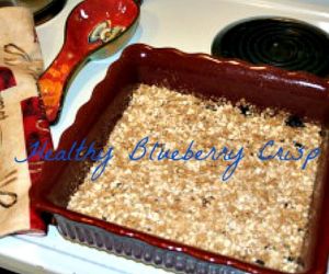 Healthy Blueberry Crisp