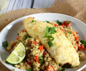 Macadamia Coconut Crusted Tilapia