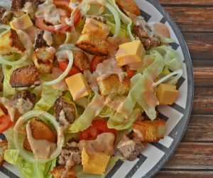 Cheeseburger Salad with Homemade Dressing