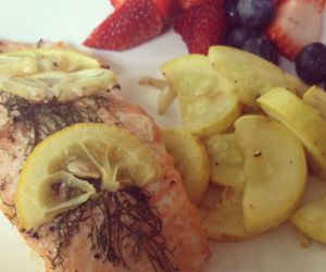 Lemon Dill Baked Salmon