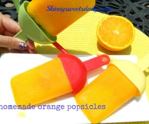 Fat Free Homemade Orange Popsicles