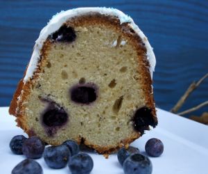 Blueberry Cream Cheese Pound Cake