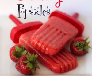 Fresh Strawberry Popsicles