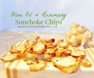 Olive Oil & Rosemary Sunchoke Chips