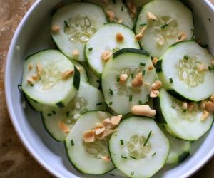 Cucumber Peanut & Chive Salad