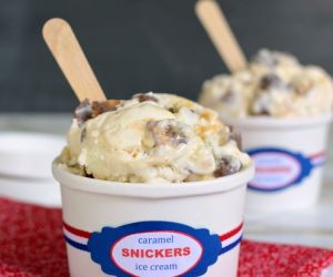 Caramel Snickers Ice Cream