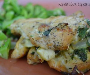 Grilled Stuffed Rosemary Chicken Breast