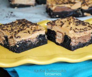 Butterscotch Kit Kat Brownies