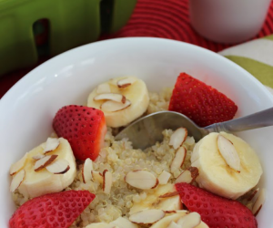 Strawberry Banana Quinoa Breakfast