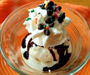 Skinny Single Serve Peanut Butter Chocolate Sundae