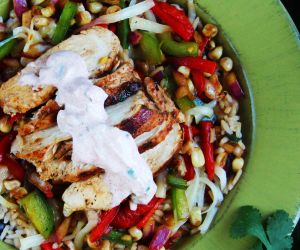 Honey Lime Chipotle Chicken Fajita Bowls