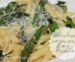 Penne Pasta with Asparagus & Parmesan