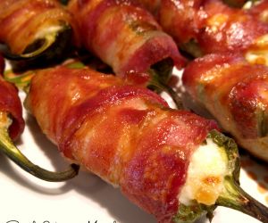 Bacon Wrapped Pineapple Jalapeño Poppers