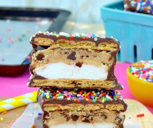 No Bake Cookie Dough Smores