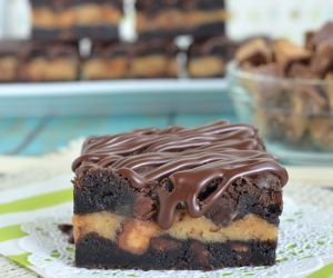 Chocolate Peanut Butter Cheesecake Cookie Bars