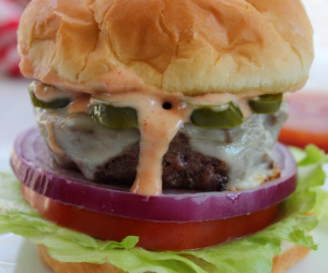 Jalapeño Jack Burger with Picante Mayonnaise