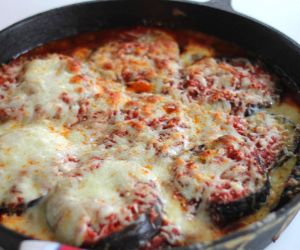 Stuffed Eggplant Parm in a Skillet