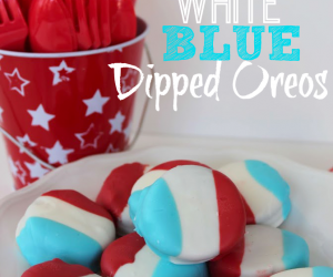 Red White & Blue Dipped Oreos