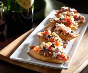 Basil & tomato Feta Bruschetta