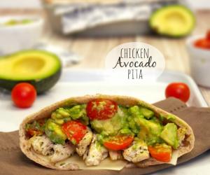 Chicken Avocado Pitas