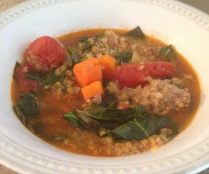 Sausage Collards Quinoa Soup