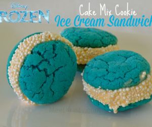 Disney's Frozen Cake Mix Cookie Ice Cream Sandwiches