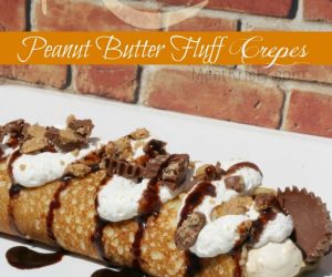 Reeses Peanut Butter Fluff Crepes