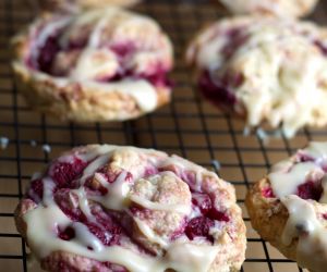 Iced Raspberry Scones