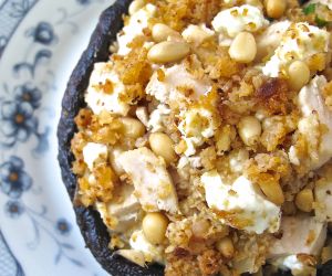 Cauliflower Rice Stuffed Portobello Mushroom