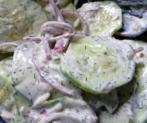 Cucumber & Red Onion Salad