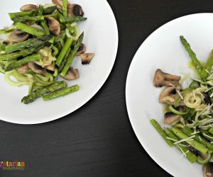 Gluten Free & Vegan: Lemon Mushroom Zoodles 