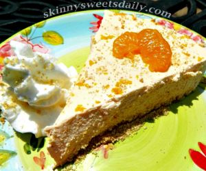 Skinny Low Carb Creamy Dreamy Orange Cheesecake