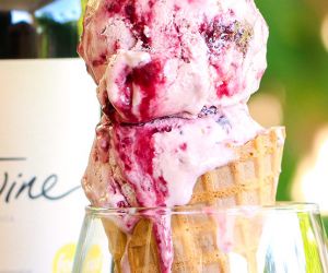 Triple Berry Sangria Ice Cream