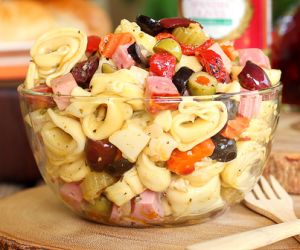 Muffaletta Tortellini Salad