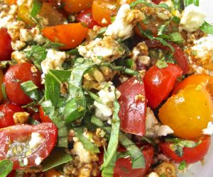 Tomato Basil Feta Salad