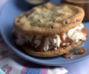 Salted Caramel Ice Cream Sandwiches