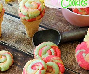 Rainbow Sherbet Cookies