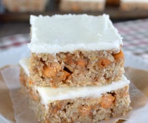 Frosted Butterscotch Zucchini Bars