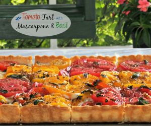 Tomato Tart with Mascarpone & Basil