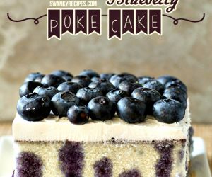 Blueberry Lemon Poke Cake