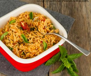 Orzo Balsamic with Tomatoes & Basil