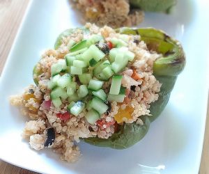 Greek Quinoa Stuffed Peppers